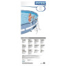 Лестница INTEX 28065 для бассейна до 107 см, 3 ступени, без площадки