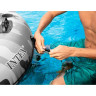 Надувной круг-кресло INTEX CAMO RIVER RUN с ручками 135см до 100кг 56835
